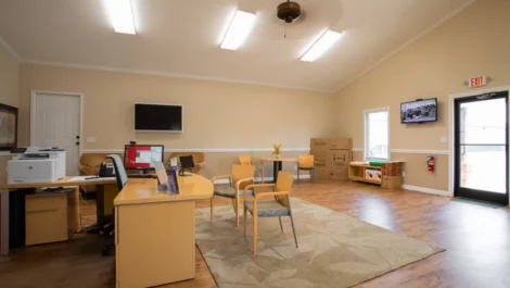 View of office at King, NC Superior Storage facility.