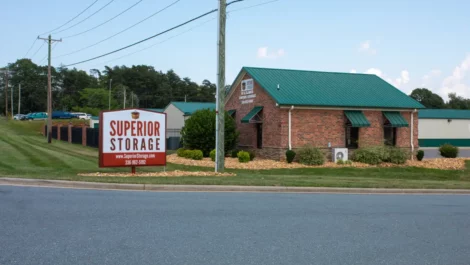 Exterior of King, NC Superior Storage facility.