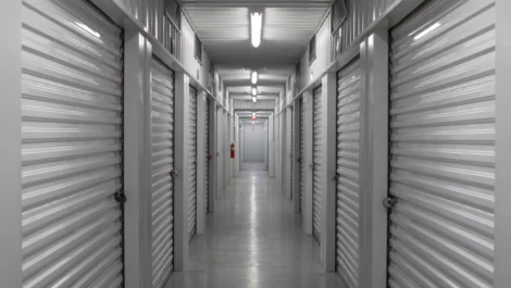 Interior storage units at King, NC Superior Storage facility.