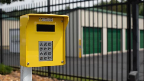 View of keypad at Pilot Mountain, NC facility.