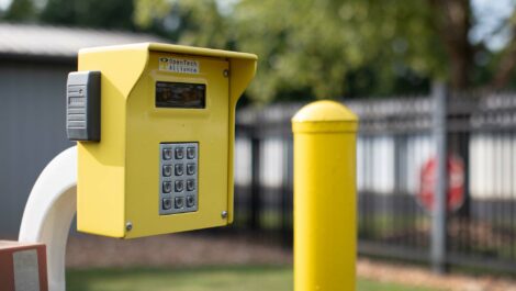 Keypad at Dobson, NC Superior Storage facility.