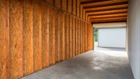 Indoor storage unit at Dobson, NC Superior Storage facility.