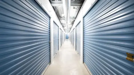 Interior of storage units at Madison, WI Superior Storage facility.