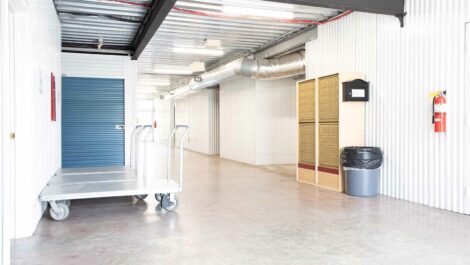 Interior of Brunswick, GA Superior Storage facility.
