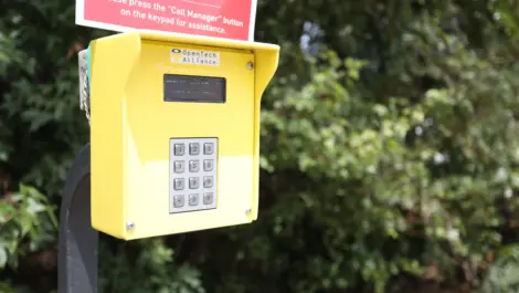 Keypad at Brunswick, GA Superior Storage facility.