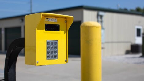 Keypad storage units at Centerton, AR Superior Storage facility.