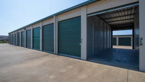 Exterior storage units at Centerton, AR Superior Storage facility.