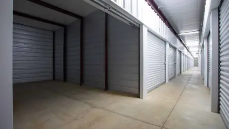 View of interior storage unit at Fayetteville, AR Superior Storage facility.