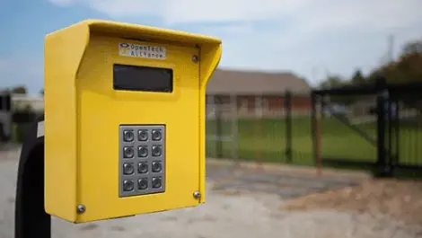 Keypad at Bentonville, AR Superior Storage facility.