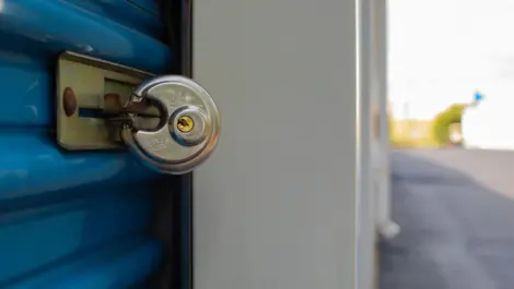 Storage lock at Mooresville, NC Superior Storage facility.