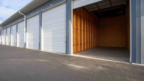 View of interior storage unit at Fond Du Lac, WI Superior Storage facility.