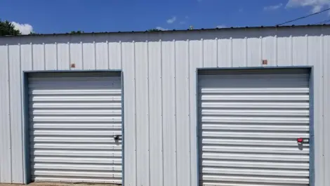 Exterior of outdoor storage units at Springdale, AR Superior Storage facility.