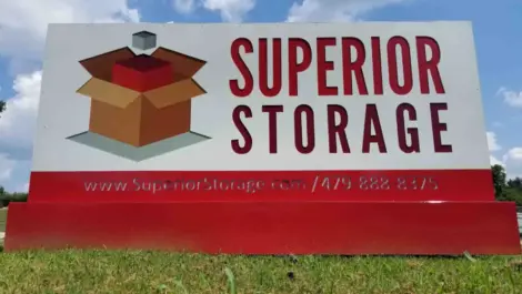 Signage of Springdale, AR Superior Storage facility.