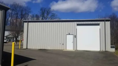 Outdoor storage units at Dobson, NC Superior Storage facility.