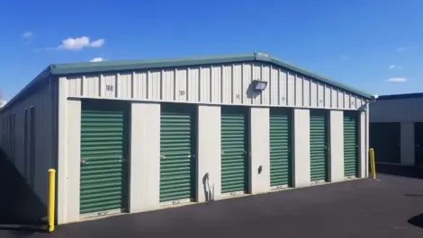 View of exterior storage units at Pilot Mountain, NC facility.