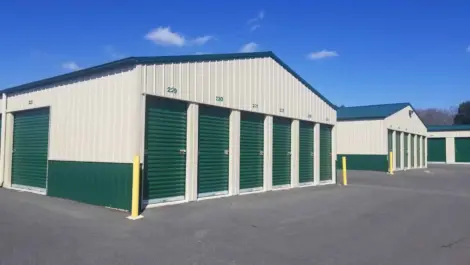 Exterior of storage units at King, NC Superior Storage facility.
