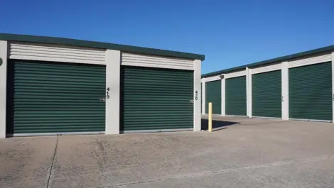 Outdoor storage units at Centerton, AR Superior Storage facility.