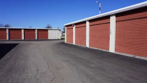 Exterior of outdoor storage units at Springdale, AR Superior Storage facility.