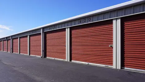 Exterior of outdoor storage units at Springdale, AR Superior Storage facility.