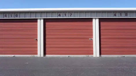 Exterior of outdoor storage units at Springdale, AR Superior Storage facility.