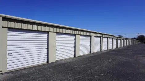 Exterior storage units at Springdale, AR Superior Storage facility.