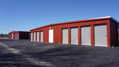 Exterior storage units at Springdale, AR, Superior Storage facility.