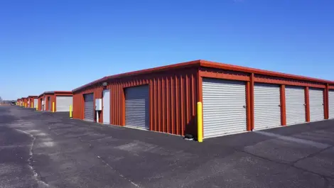 Exterior of storage units at Springdale, AR, Superior Storage facility.