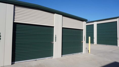 Outdoor storage units at Centerton, AR Superior Storage facility.