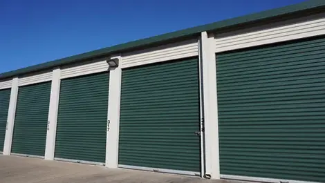 Exterior of storage units at Centerton, AR Superior Storage facility.