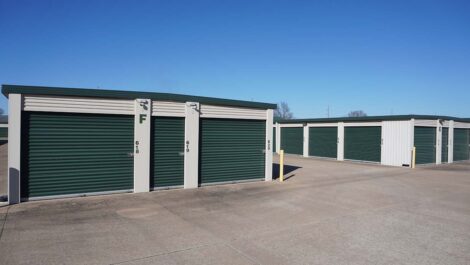 Outdoor storage units at Centerton, AR Superior Storage facility.
