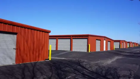 View of exterior storage units at Springdale, AR facility.