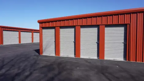 Exterior storage units at Springdale, AR, Superior Storage facility.
