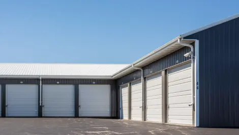 Outdoor storage units at Fond Du Lac, WI Superior Storage facility.