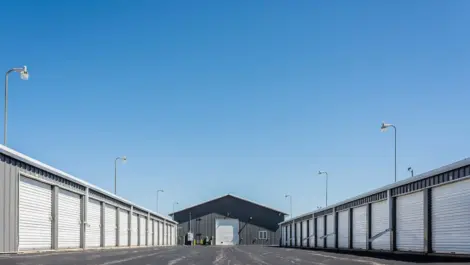 Outdoor storage units at Fond Du Lac, WI Superior Storage facility.