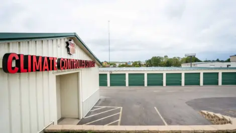 Exterior of storage units at Madison, WI Superior Storage facility.