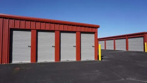 Exterior of storage units at Springdale, AR, Superior Storage facility.