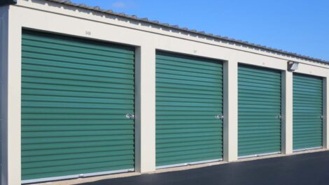 Exterior view of storage units at Madison, WI Superior Storage facility.