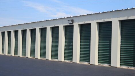 Exterior storage units at Madison, WI Superior Storage facility.