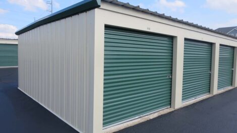 Exterior storage units at Madison, WI Superior Storage facility.