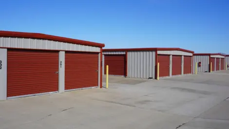Exterior of storage units at Farmington, AR Superior Storage facility.