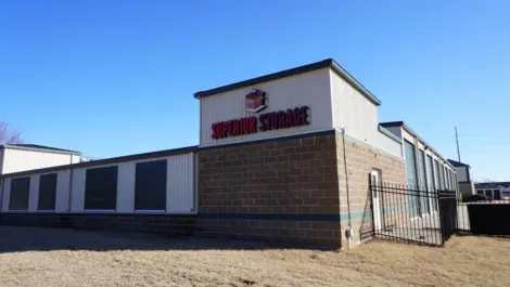 Outdoor storage units at Centerton, AR Superior Storage facility.