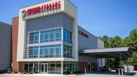 Exterior view of Mooresville, NC Superior Storage facility.