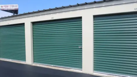 Exterior storage units at Madison, WI Superior Storage facility.